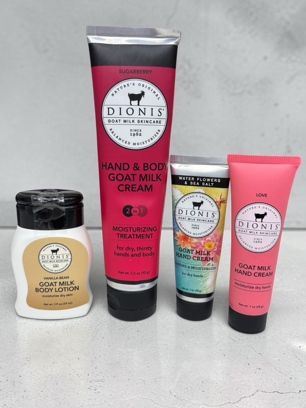 Dionis goat milk hand cream bundle of 4pc